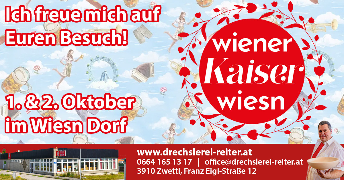 Drechslerei Reiter drechslerei reiter wiener kaiser wiesn 2026 Handwerk & Holzdesign